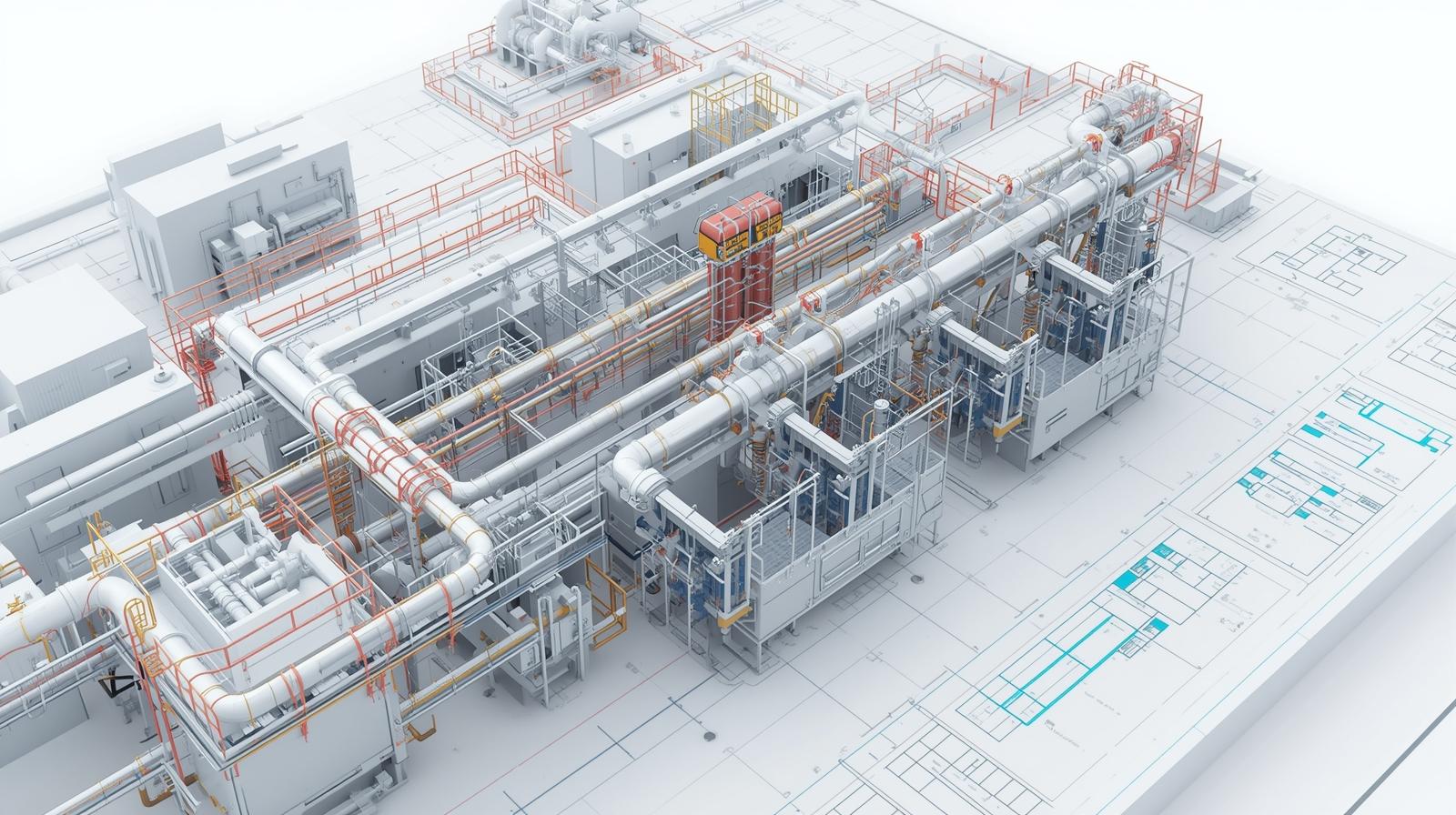 A sprawling industrial plant at dusk.